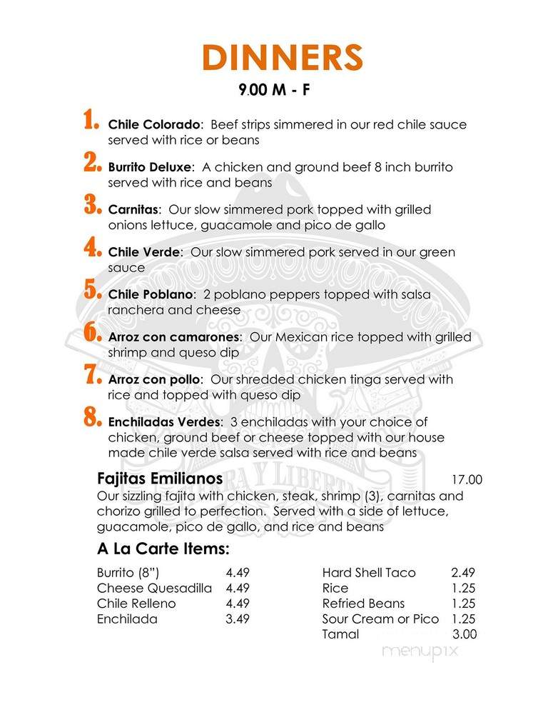 Don Emilianos Restaurante Mexicano - Saint Louis, MO menu_pic