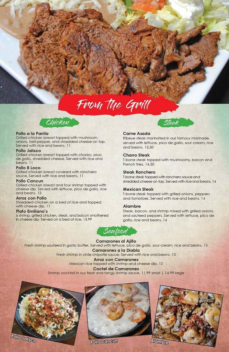 Don Emilianos Restaurante Mexicano - Saint Louis, MO menu_pic