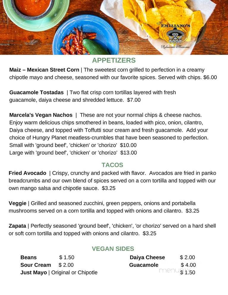 Don Emilianos Restaurante Mexicano - Saint Louis, MO menu_pic