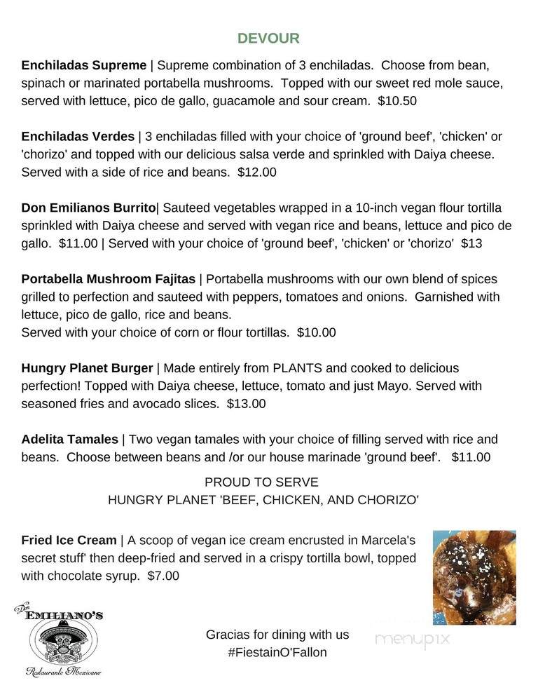 Don Emilianos Restaurante Mexicano - Saint Louis, MO menu_pic