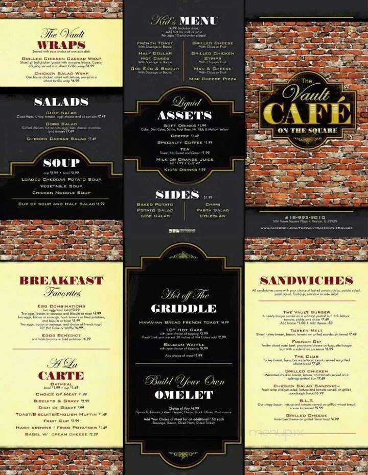 The Vault Cafe - Marion, IL menu_pic