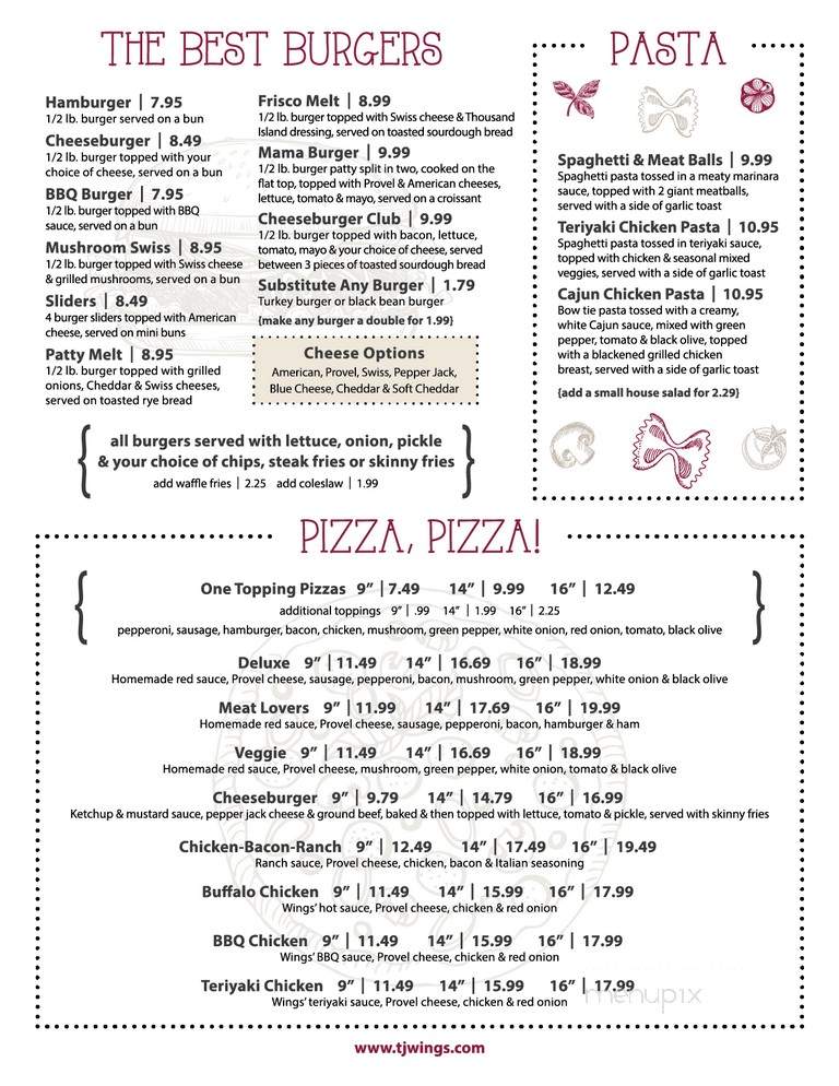 Tj's Wings - Valley Park, MO menu_pic