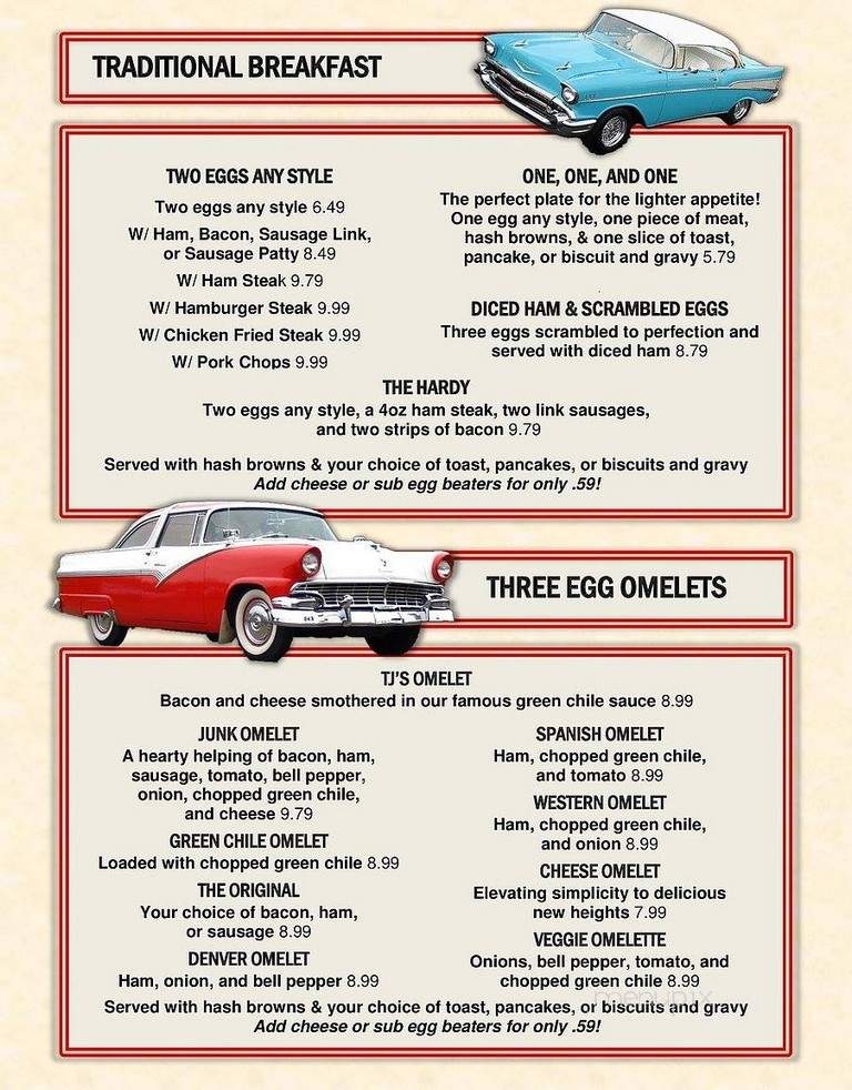 TJ'S Diner - Farmington, MO menu_pic