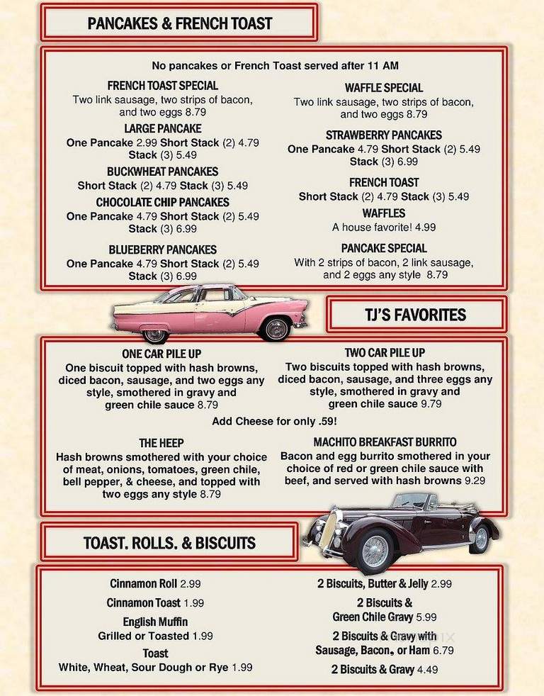 TJ'S Diner - Farmington, MO menu_pic