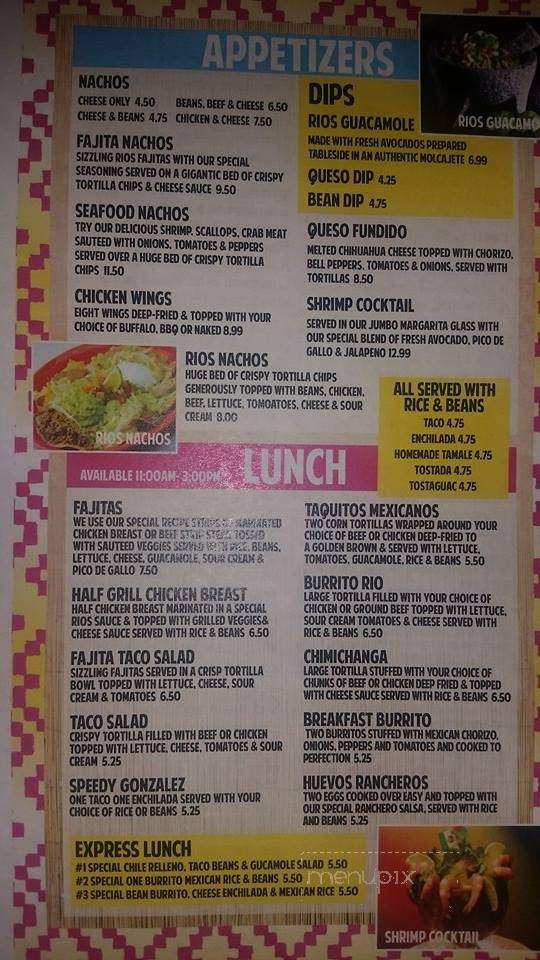 Dos Rios - Eminence, MO menu_pic