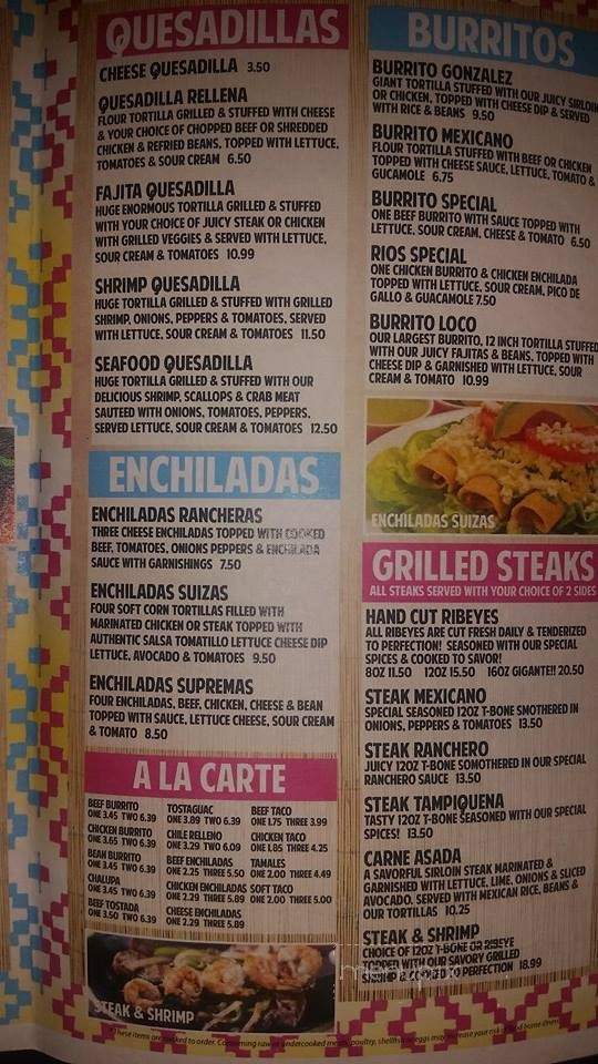 Dos Rios - Eminence, MO menu_pic