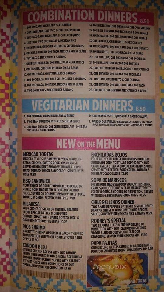 Dos Rios - Eminence, MO menu_pic