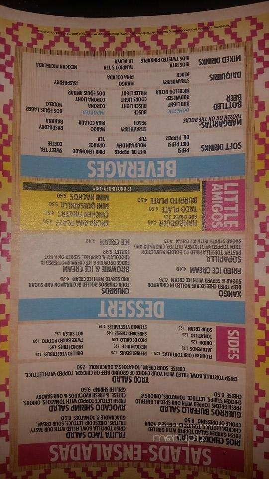 Dos Rios - Eminence, MO menu_pic