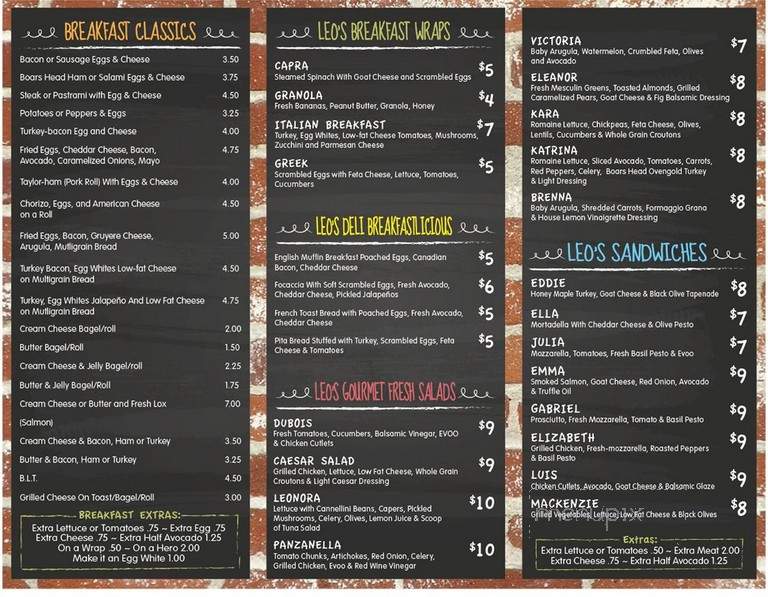 Leo's Deli - Riverside, MO menu_pic