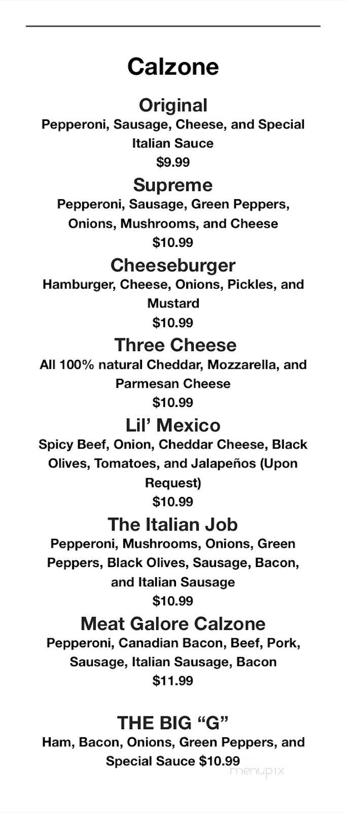 Papa G's Pizza Express - Miami, OK menu_pic