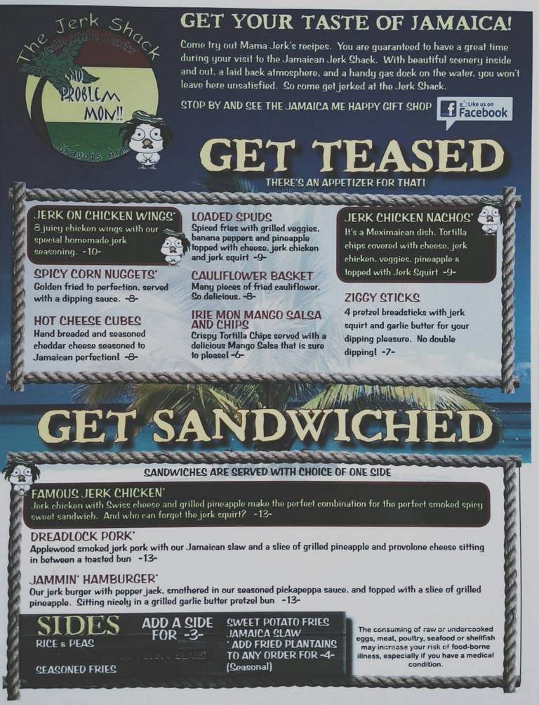 The Jerk Shack - Gravois Mills, MO menu_pic