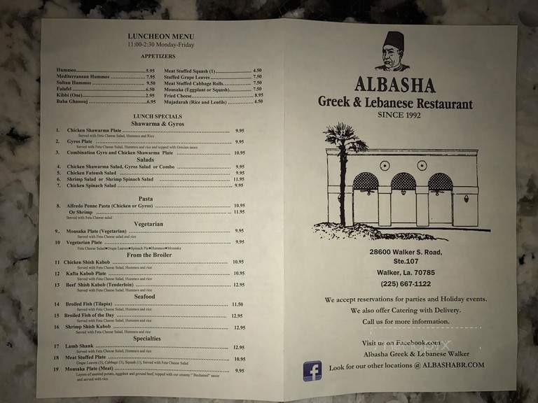 Albasha's Greek & Lebanese - Walker, LA