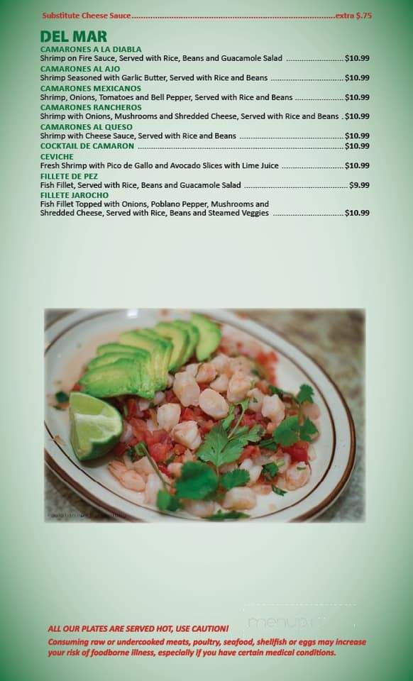 Mi Granja - Chouteau, OK menu_pic