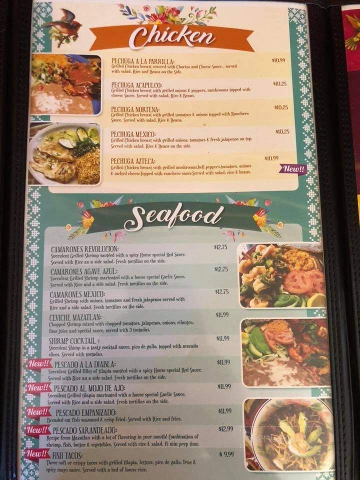 El Sombrero Mexican Grill - Watts, OK menu_pic