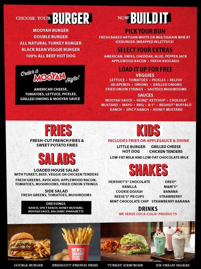 MOOYAH Burgers, Fries & Shakes - Frisco, TX menu_pic
