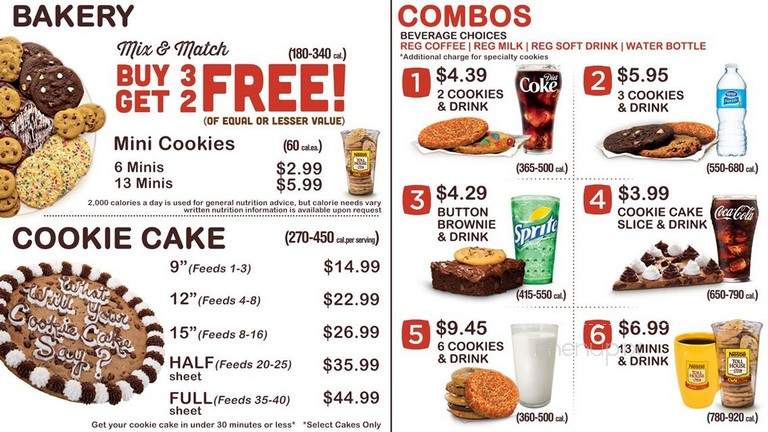 Nestle Toll House - Plano, TX menu_pic