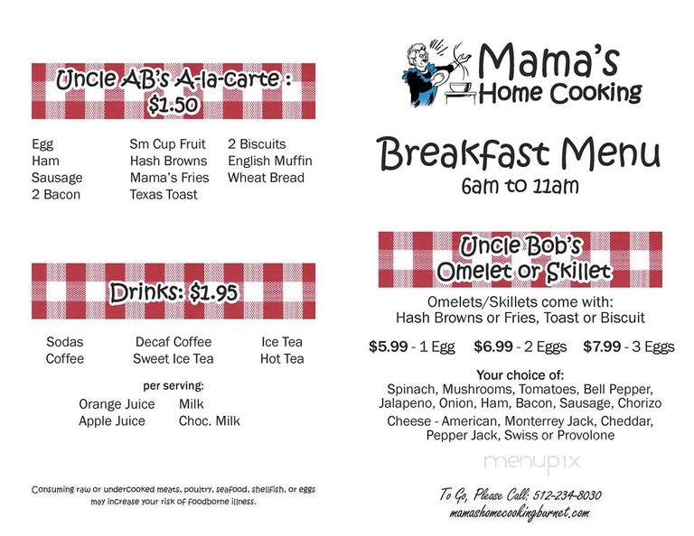 Mama's Home Cooking - Burnet, TX