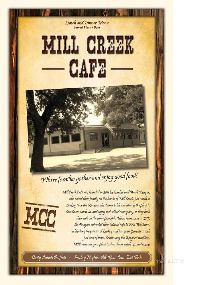 Mill Creek Cafe - Leakey, TX