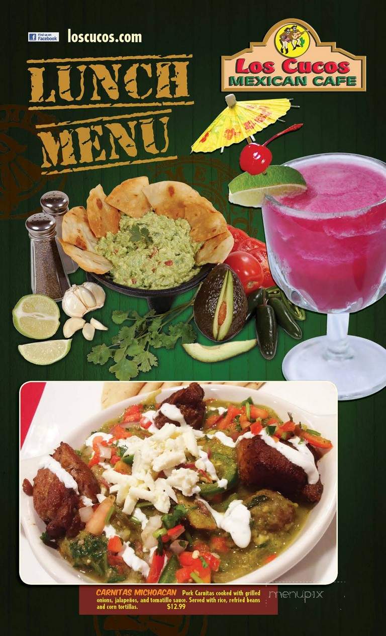Los Cucos Mexican Cafe - Humble, TX menu_pic