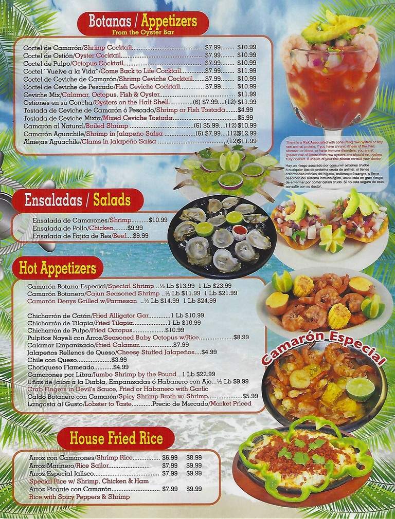 Taqueria Los Jaliscienses #10 - Houston, TX menu_pic