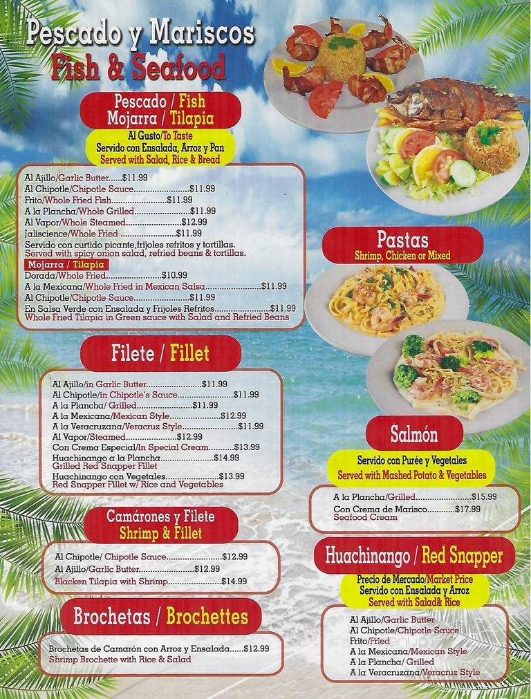 Taqueria Los Jaliscienses #10 - Houston, TX menu_pic