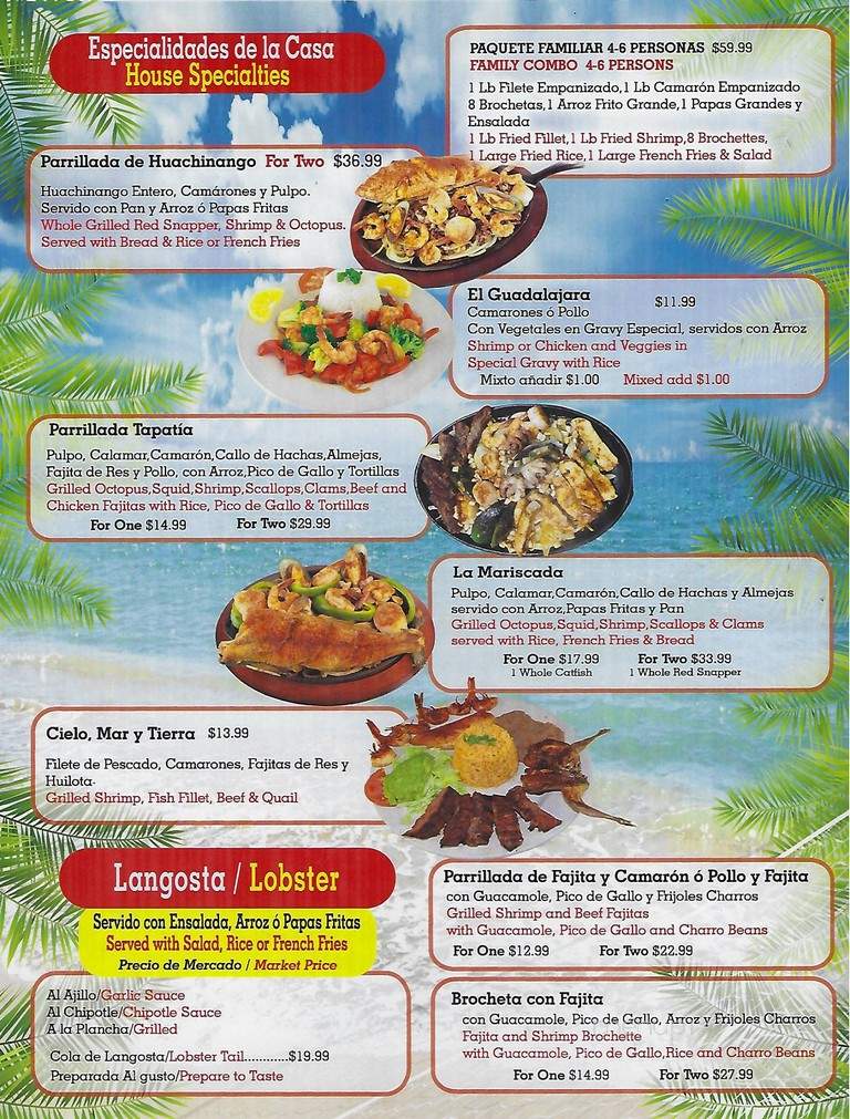 Taqueria Los Jaliscienses #10 - Houston, TX menu_pic