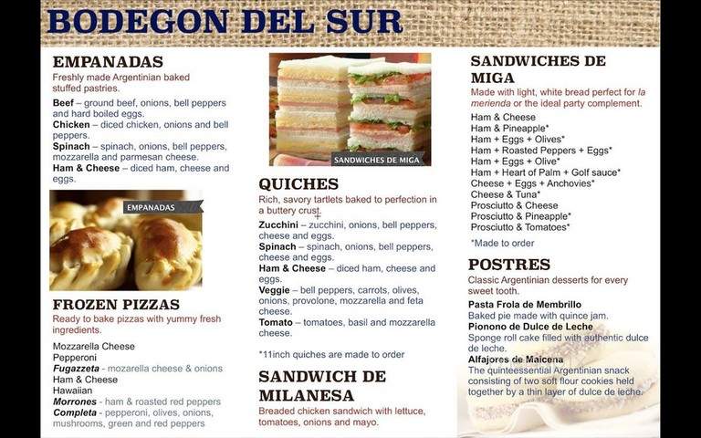 Bodegon Del Sur - Spring, TX menu_pic