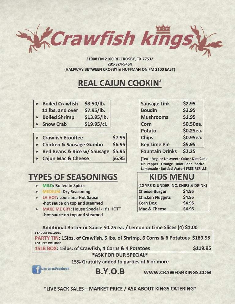 Crawfish Kings - Crosby, TX menu_pic