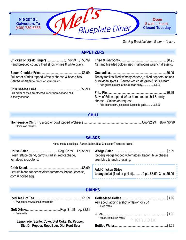 Mel's Blue Plate - Galveston, TX