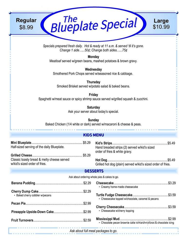 Mel's Blue Plate - Galveston, TX