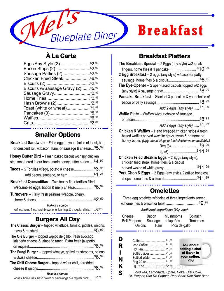 Mel's Blue Plate - Galveston, TX