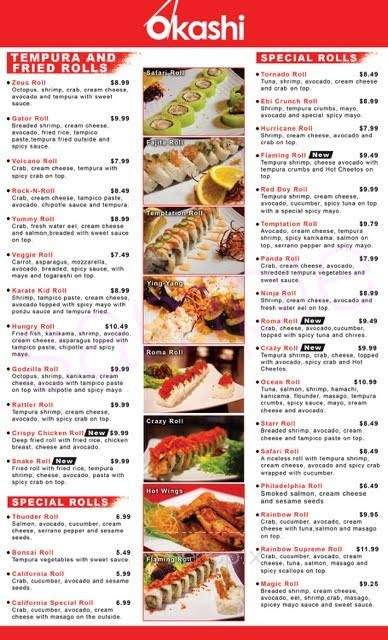 Okashi Sushi Bar and Seafood - Rio Grande City, TX
