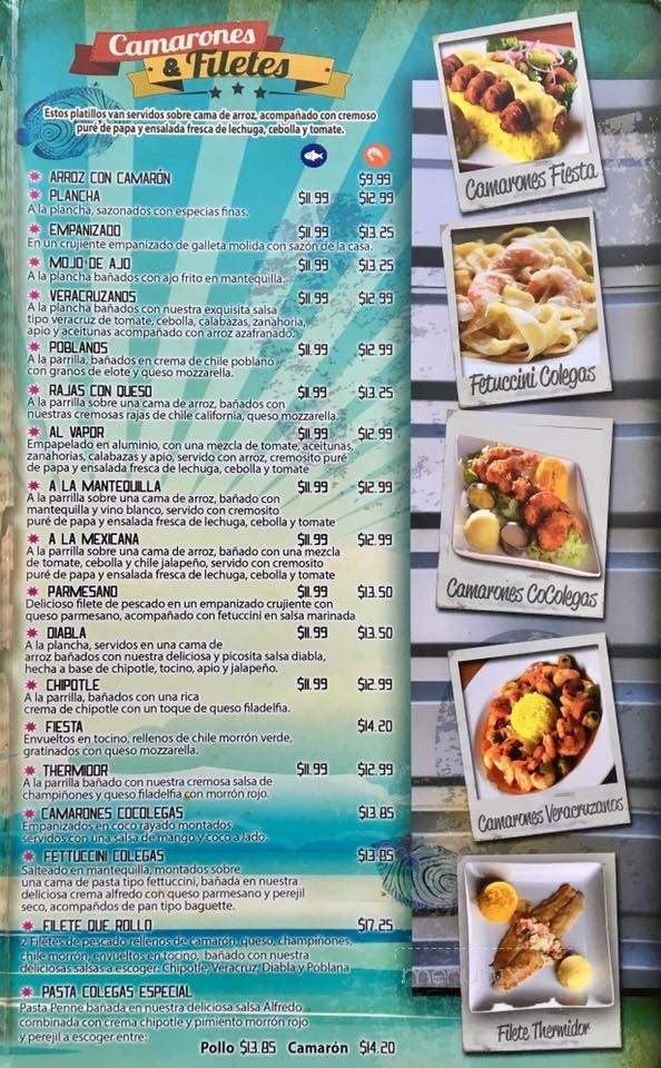 Los Colegas - El Paso, TX menu_pic