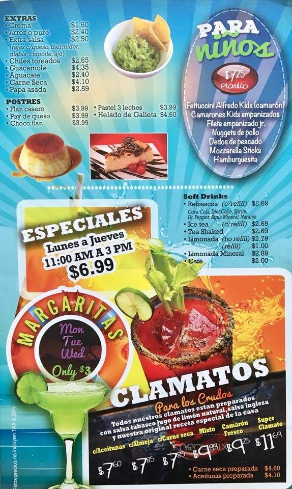 Los Colegas - El Paso, TX menu_pic