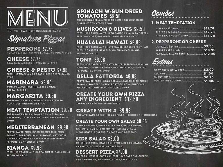 Forma Pizzeria - El Paso, TX menu_pic