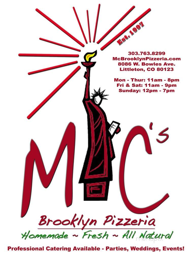 Brooklyn MC's - Littleton, CO menu_pic