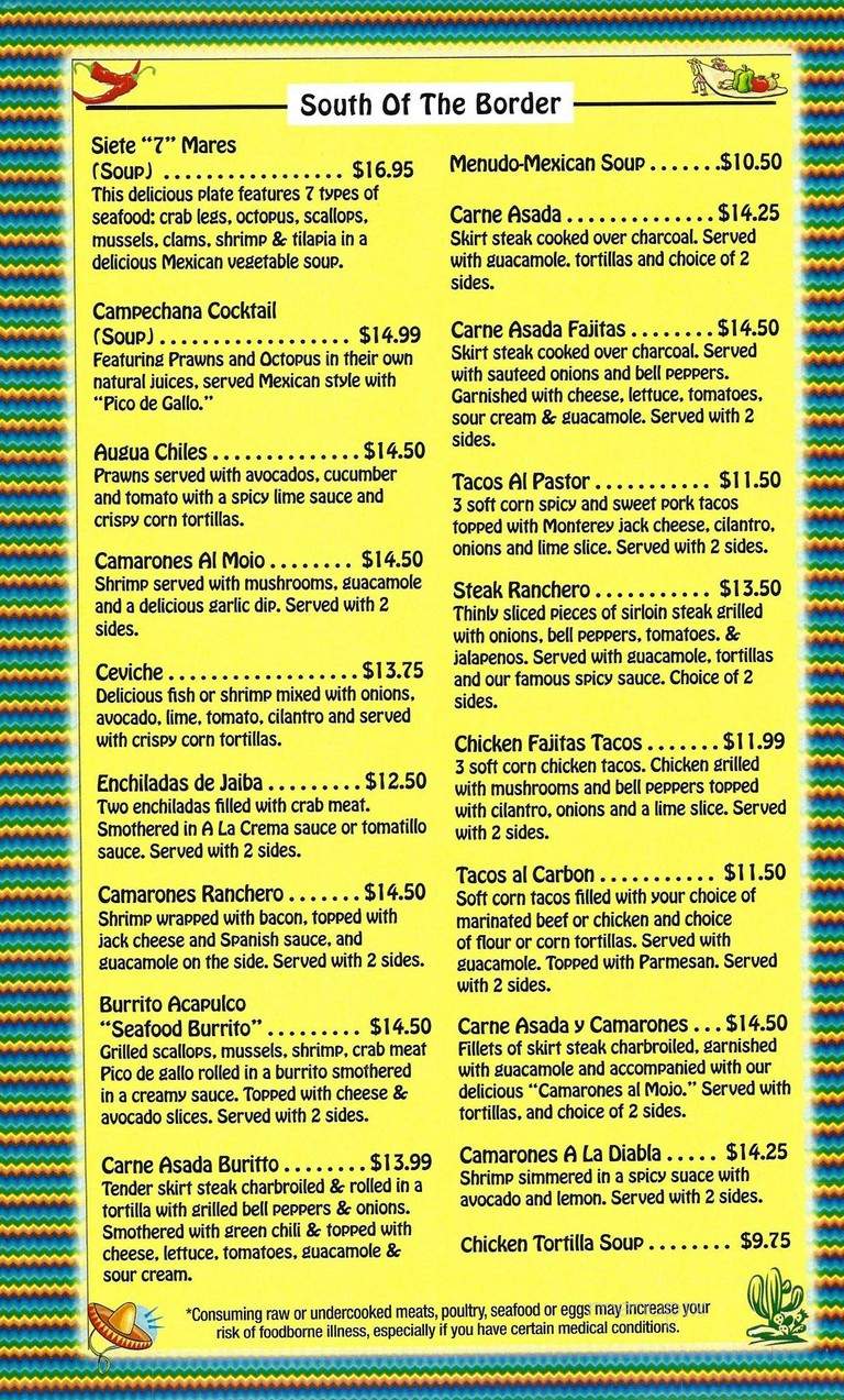 La Mission - Peyton, CO menu_pic