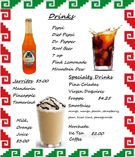 Los Cabos Family Mexican Restaurant - Afton, WY menu_pic