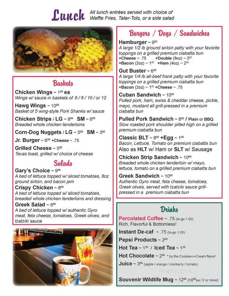 Ashton Sunrise Cafe - Ashton, ID menu_pic