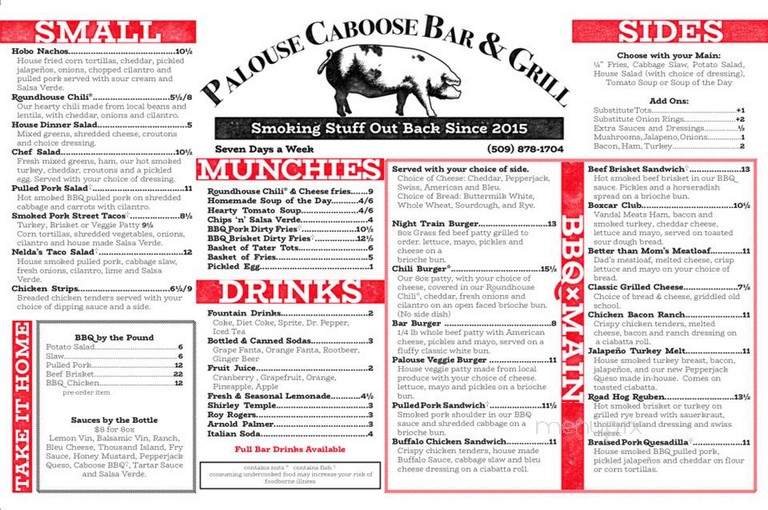 Palouse Caboose Bar And Grill - Palouse, WA
