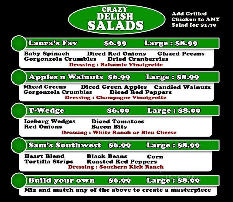 Tonyburgers - Clinton, UT menu_pic