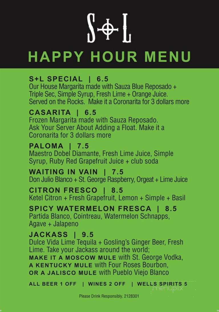 Salt & Lime Modern Mexican Grill - Scottsdale, AZ menu_pic