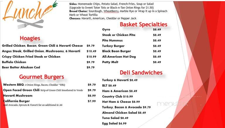 The Picnic Basket - Pinetop-Lakeside, AZ menu_pic