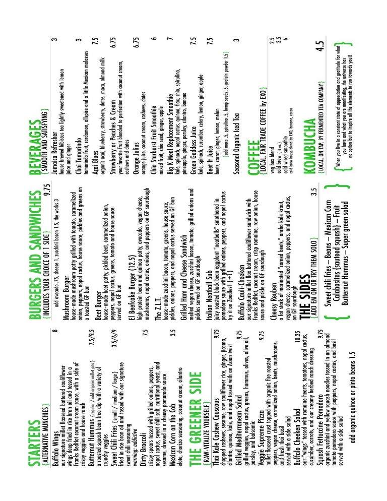Veg In a Box - Tucson, AZ menu_pic
