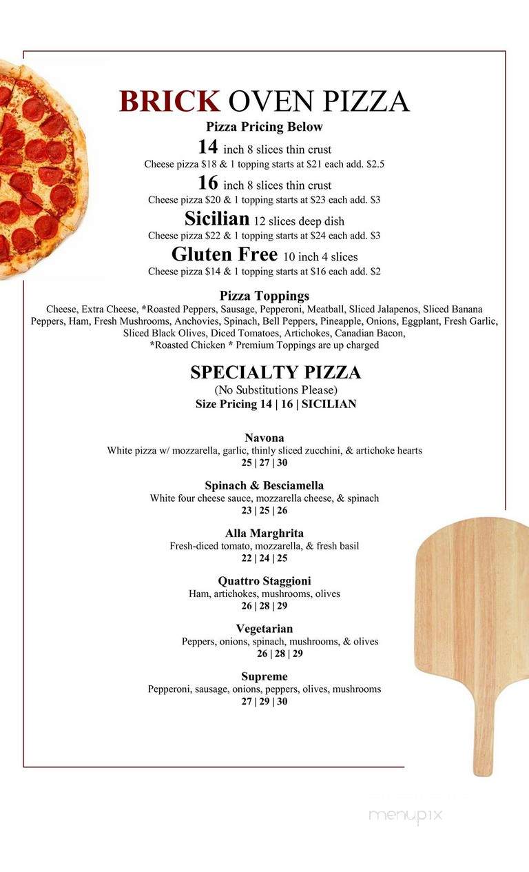 Enzo's Ristorante Italiano - Snowflake, AZ menu_pic