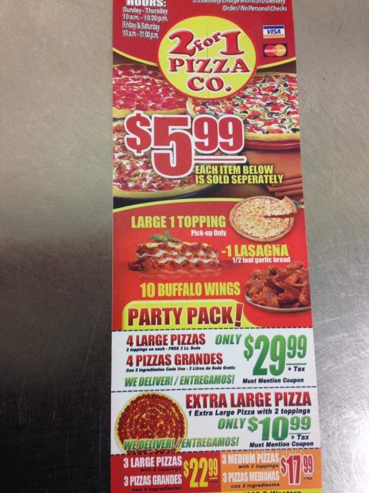 2 For 1 Pizza - Los Angeles, CA