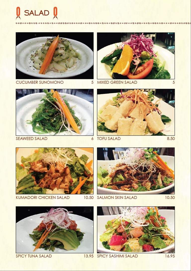 Kumadori - Glendale, CA menu_pic