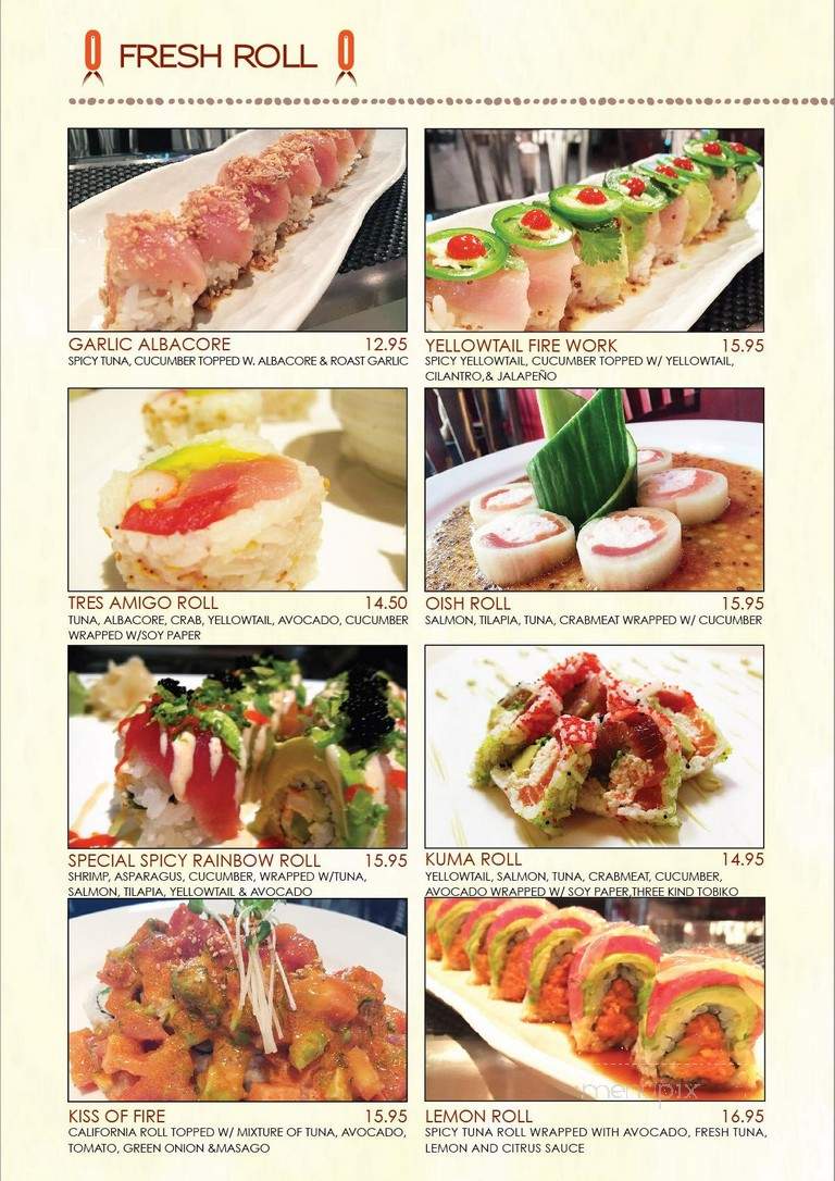 Kumadori - Glendale, CA menu_pic