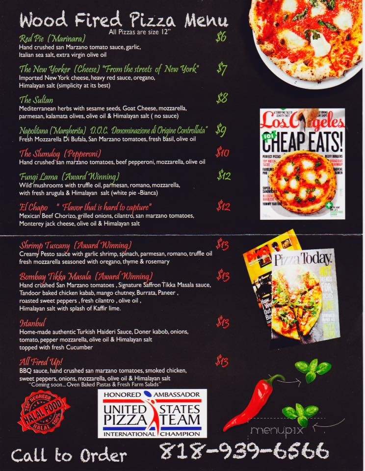 786 Degrees - Sun Valley, CA menu_pic