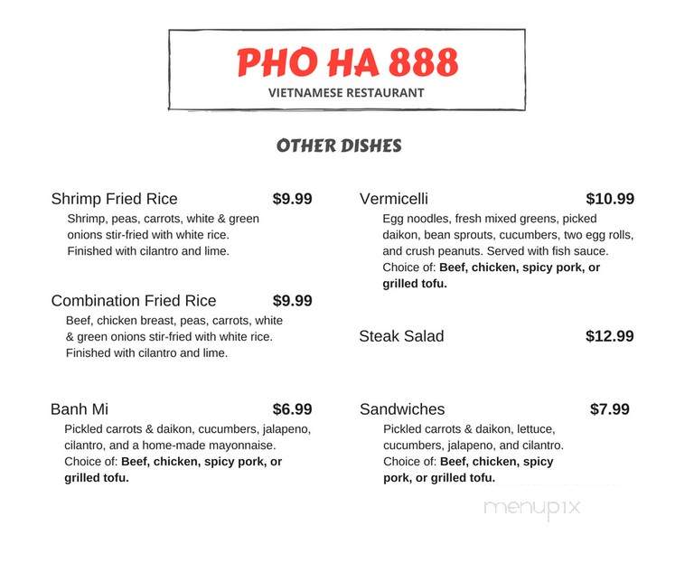 Pho Valencia - Valencia, CA menu_pic